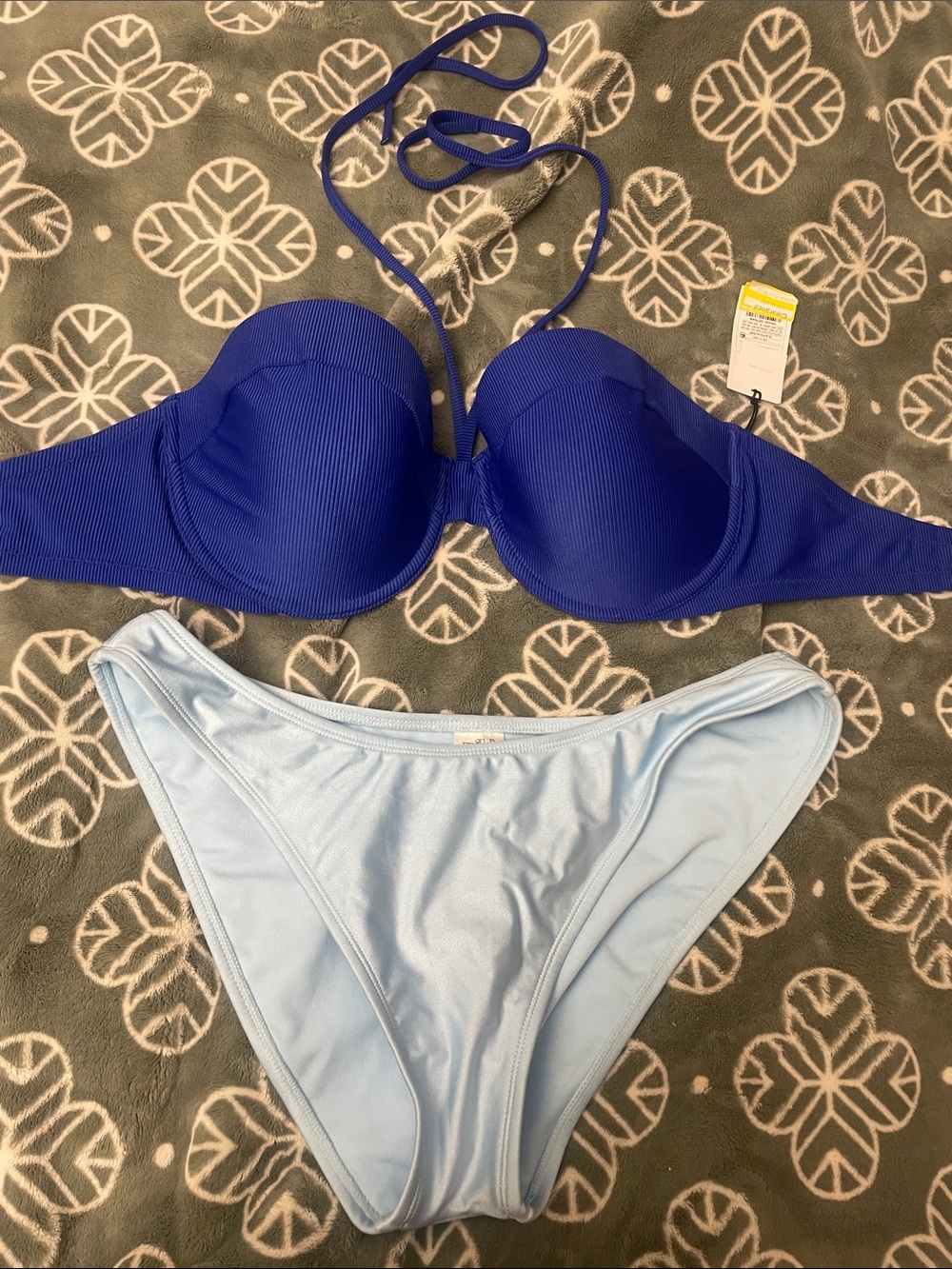 wild fable and shade shore Two-Tone Blue Bikini Set - Royal & Light Blue